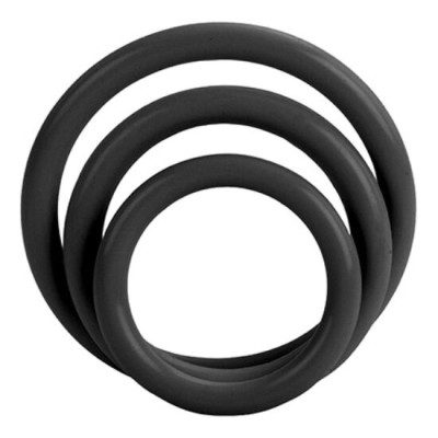 CALEX TRI-RINGS PRETO - D-223999 - Dona Pimenta