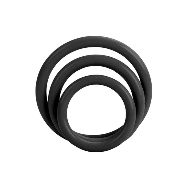 CALEX TRI-RINGS PRETO - D-223999 - Dona Pimenta