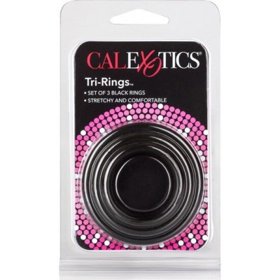 CALEX TRI-RINGS PRETO - D-223999 - Dona Pimenta