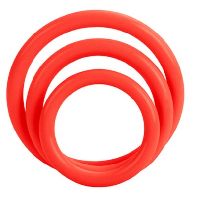 CALEX TRI-RINGS SET RED - D-224001 - Dona Pimenta