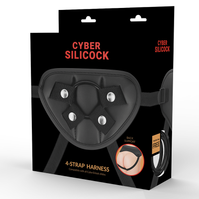 CYBER SILICOCK ARNÉS CON 3 ANILLAS SILICONA - D-227300 - Dona Pimenta