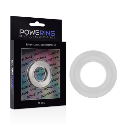 POWERING&trade;- ANEL PARA PÊNIS SUPER FLEXÍVEL E RESISTENTE 4,8CM PR05 TRANSPARENTE - D-225449 - Dona Pimenta