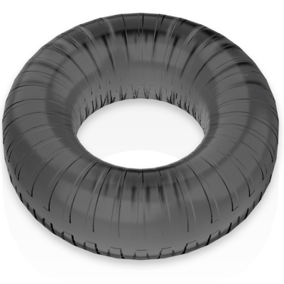 POWERING&trade;- ANEL PARA PÊNIS SUPER FLEXÍVEL E RESISTENTE 4,5CM PR07 PRETO - D-225462 - Dona Pimenta