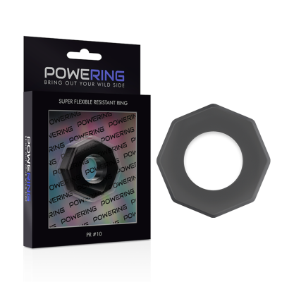 POWERING&trade; - ANEL PARA O PÉNIS SUPER FLEXÍVEL E RESISTENTE 5CM PR10 PRETO - D-225466 - Dona Pimenta