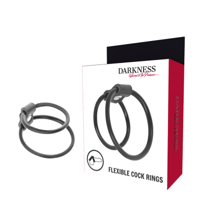 DARKNESS  DUO RINGS FOR PENIS - D-226729 - Dona Pimenta