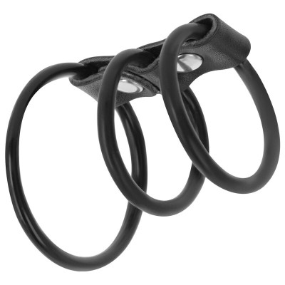 DARKNESS FLEXIBLE COCK RINGS SET OF 3 - D-226730 - Dona Pimenta