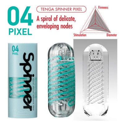 TENGA SPINNER MASTURBADOR PIXEL - D-226767 - Dona Pimenta