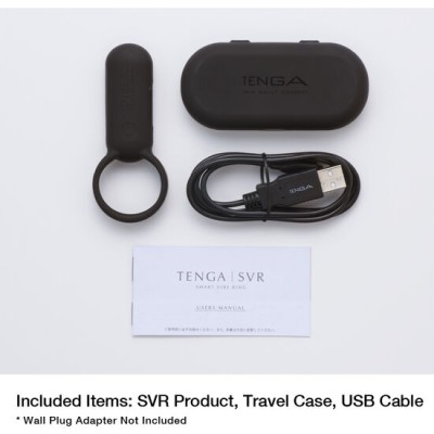 TENGA SVR SMART VIBE RING BLACK - D-226987 - Dona Pimenta