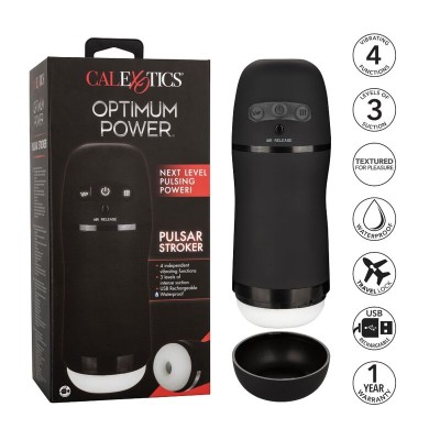 CALEX OPTIMUM POWER STROKER VIBRAÇÃO E FUNÇÕES DE SUCÇÃO - D-228524 - Dona Pimenta