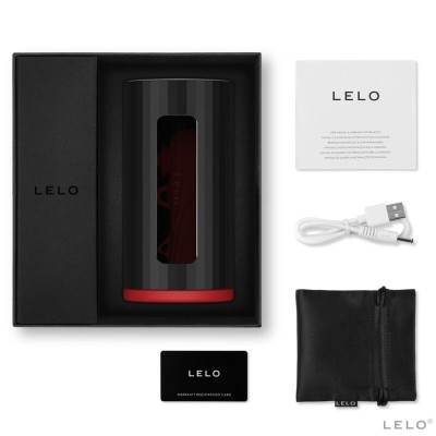 LELO F1S V2 MASTURBADOR CON TECNOLOGIA SDK - VERMELHO E PRETO - D-228662 - Dona Pimenta