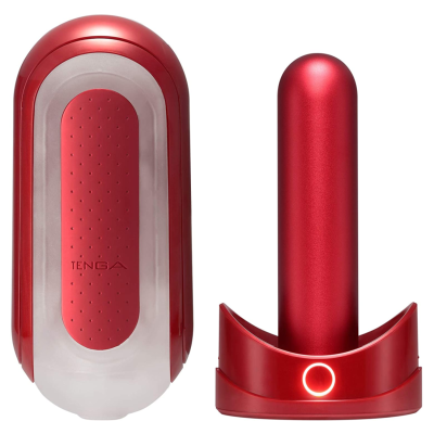 TENGA FLIP 0 (ZERO) VERMELHO E CONJUNTO DE AQUECIMENTO FLIP - D-228897 - Dona Pimenta