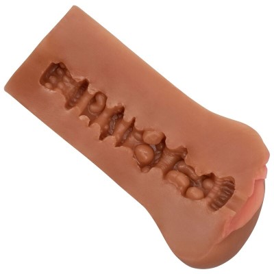 CALEX BOUNDLESS VULVA MASTURBADOR - TONO CARAMELO - D-229183 - Dona Pimenta