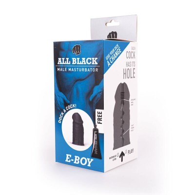 ALL BLACK - E-BOY MASTUBADOR - D-229321 - Dona Pimenta