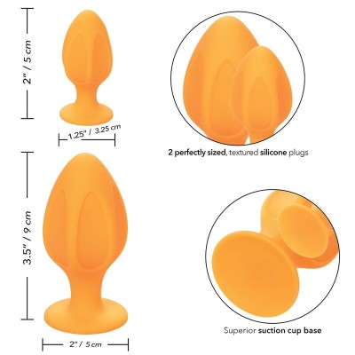 CALEX CHEEKY BUTTPLUG - LARANJA - D-228504 - Dona Pimenta