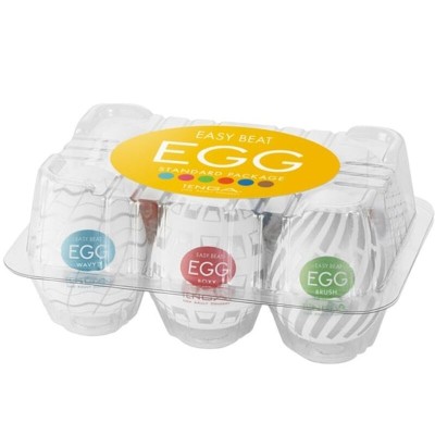 TENGA EASY BEAT 6 PACOTES DE OVOS STROKER - D-230818 - Dona Pimenta