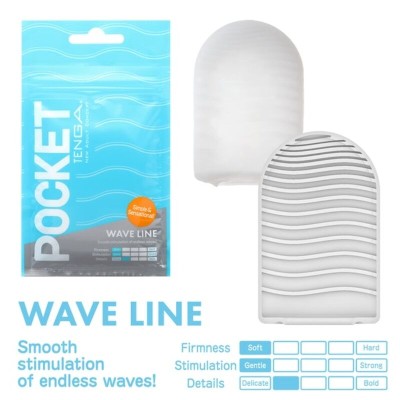 TENGA WAVE LINE MASTURBADOR POCKET - D-230820 - Dona Pimenta