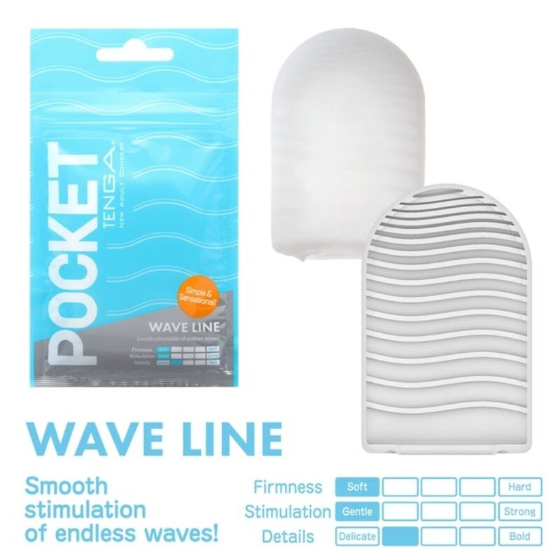 TENGA WAVE LINE MASTURBADOR POCKET - D-230820 - Dona Pimenta