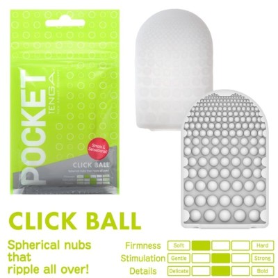 TROCADOR DE BOLSO DE BOLA TENGA CLICK BALL - D-230821 - Dona Pimenta