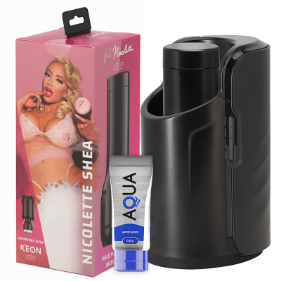 KIIROO KEON + FEEL NICOLETTE SHEA STROKER + AQUA QUALITY LUBE 50 ML - D-230838 - Dona Pimenta