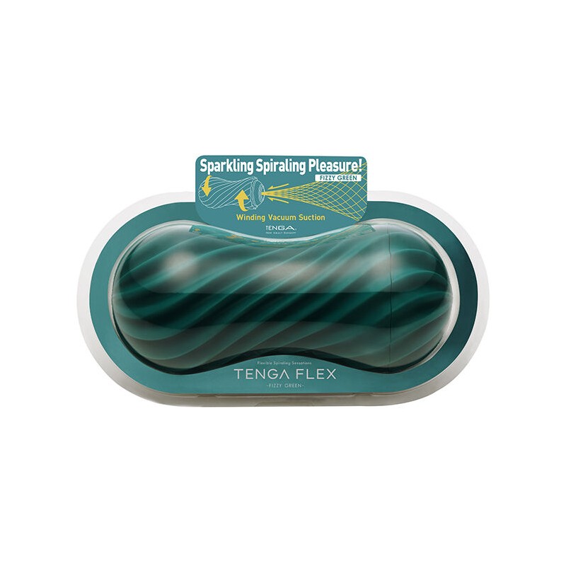 MASTURBADOR TENGA FLEX FIZZY VERDE - D-232974 - Dona Pimenta