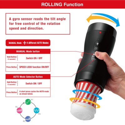 TENGA VACUUM GYRO ROLLER SUCÇÃO E ROTAÇÃO - D-232977 - Dona Pimenta