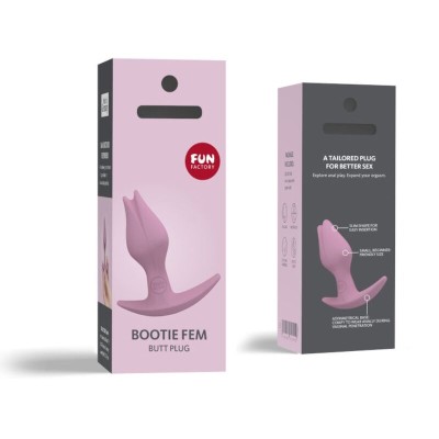 FUN FACTORY - BOOTIE FEM FEMALE ANAL BUTT PLUG ROSE - D-233512 - Dona Pimenta