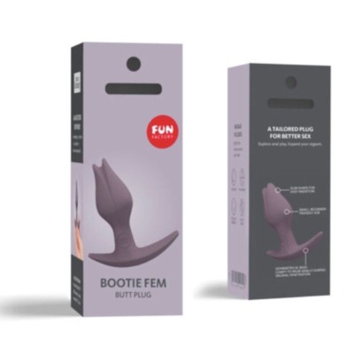 FUN FACTORY - BOOTIE FEM FEMALE BUTT ANAL PLUG DARK TAUP - D-233513 - Dona Pimenta