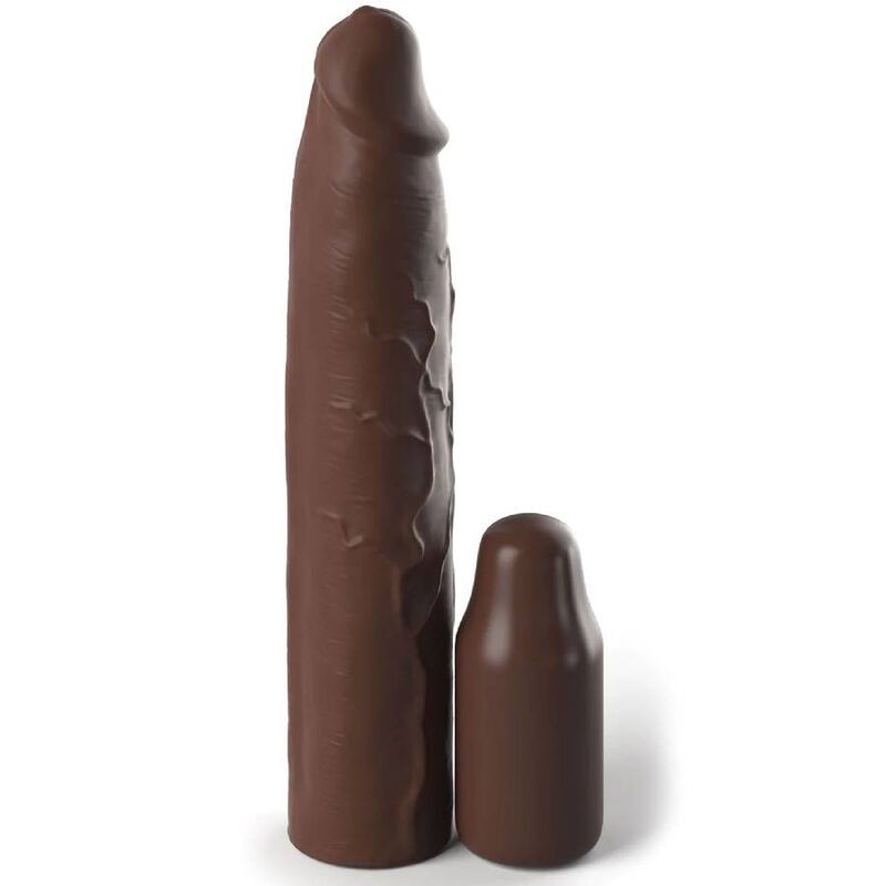 PIPEDREAMS SLEEVE 22,86 CM + 7,62 CM PLUG BROWN - D-233120 - Dona Pimenta