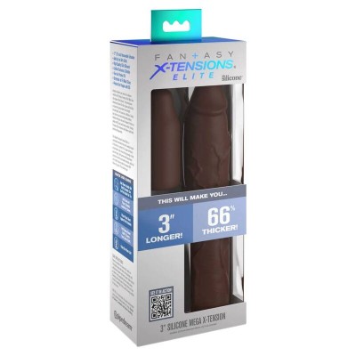 PIPEDREAMS SLEEVE 22,86 CM + 7,62 CM PLUG BROWN - D-233120 - Dona Pimenta