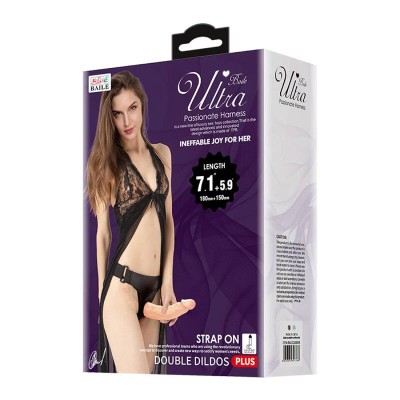 BAILE - ULTRA PASSIONATE HARNESS DOUBLE DILDOS WITH HARNESS - D-233385 - Dona Pimenta