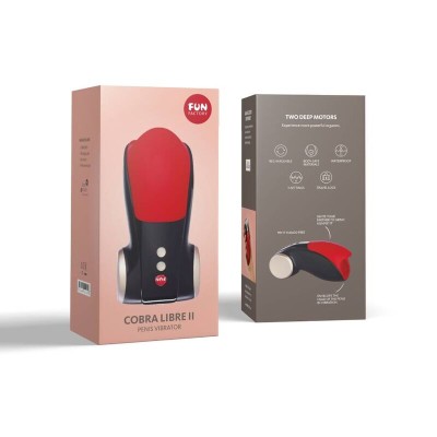 FUN FACTORY - COBRA LIBRE II HEAD OF PENIS STIMULATOR BLACK RED - D-233485 - Dona Pimenta