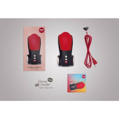 FUN FACTORY - COBRA LIBRE II HEAD OF PENIS STIMULATOR BLACK RED - D-233485 - Dona Pimenta