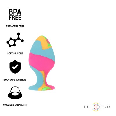 INTENSE - CONJUNTO DE PLUG DE SILICONE MULTICOLORIDO - D-234364 - Dona Pimenta