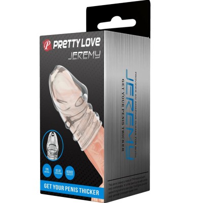 PRETTY LOVE - JEREMY PÊNIS MAIS ESPESSO TRANSPARENTE - D-234975 - Dona Pimenta