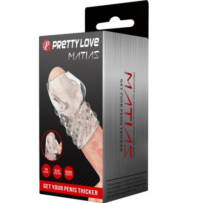 PRETTY LOVE - MATIAS PÊNIS MAIS ESPESSO TRANSPARENTE - D-234976 - Dona Pimenta