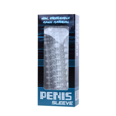 PENIS SLEEVE WITH STIMULATING POINTS PURPLE 14 CM - D57-149022LL