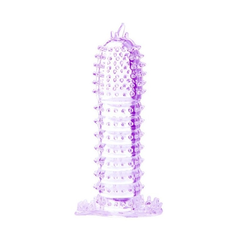 PENIS SLEEVE WITH STIMULATING POINTS PURPLE 14 CM - D57-149022LL