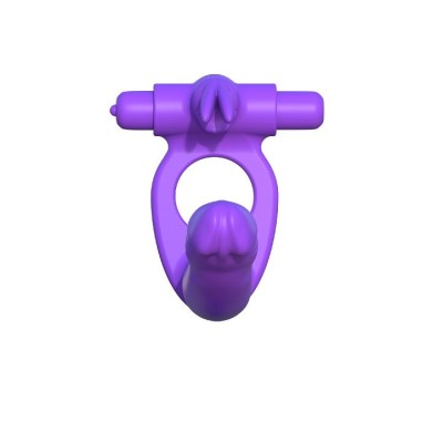 FANTASY C-RINGZ SILICONE DOUBLE VIBRATOR COELHO - PD5819-12 - Dona Pimenta