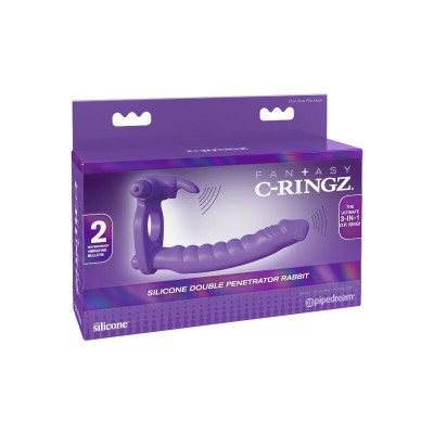 FANTASY C-RINGZ SILICONE DOUBLE VIBRATOR COELHO - PD5819-12 - Dona Pimenta