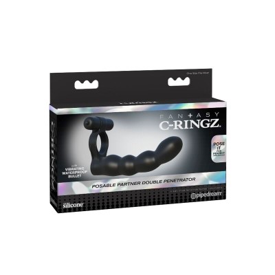 FANTASY C-RINGZ POSABLE DOUBLE PENETRATOR - PD5930-23 - Dona Pimenta