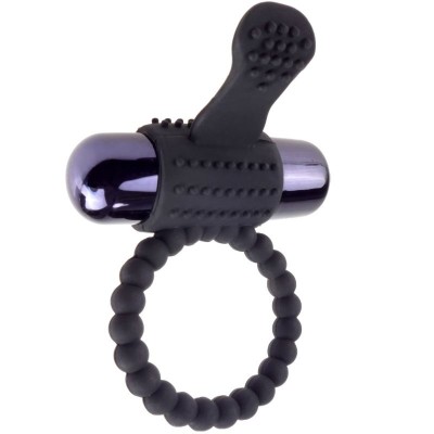 ANEL VIBRANTE DE SILICONE PRETO FANTASY C-RING - PD5966-23 - Dona Pimenta