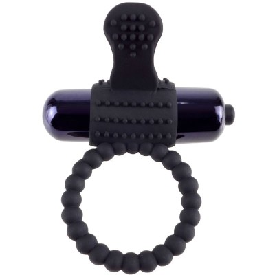 ANEL VIBRANTE DE SILICONE PRETO FANTASY C-RING - PD5966-23 - Dona Pimenta