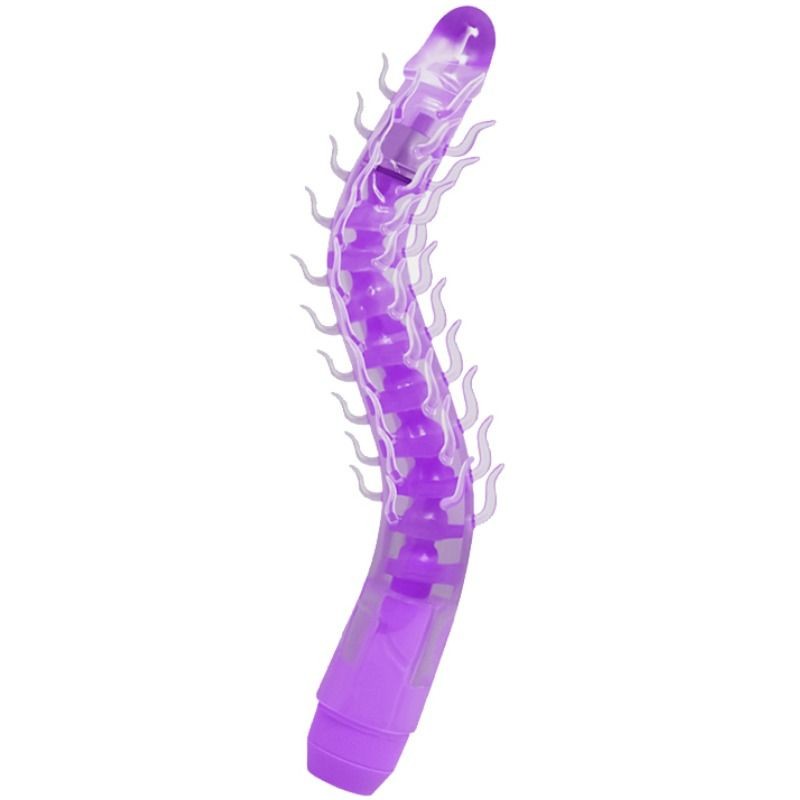 FLEXI VIBE SENSUAL SPINE BENDABLE VIBRATING DILDO LILA 23.5 CM - D-218798 - Dona Pimenta