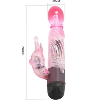 GIVE YOU A KIND OF LOVER VIBRADOR CON RABBIT ROSA 10 MODOS - D-219211 - Dona Pimenta