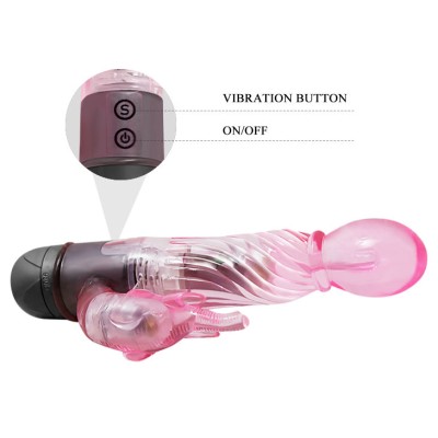 GIVE YOU A KIND OF LOVER VIBRADOR CON RABBIT ROSA 10 MODOS - D-219211 - Dona Pimenta