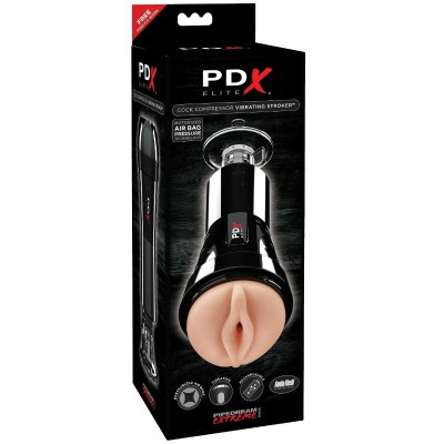 PDX ELITE - COCK COMPRESSOR VIBRATING STROKER - RD509 - Dona Pimenta