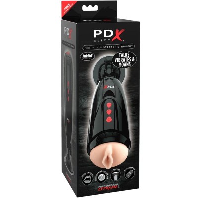 PDX ELITE DIRTY TALK STARTER STROKER - RD524 - Dona Pimenta