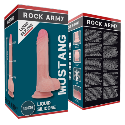 ROCKARMY - LIQUID SILICONE PREMIUM MUSTANG REALISTIC 18CM - D-223365 - Dona Pimenta