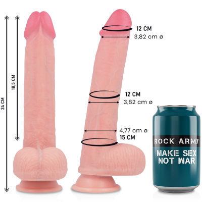 ROCKARMY - LIQUID SILICONE PREMIUM KINGCOBRA REALISTIC 24CM - D-223367 - Dona Pimenta