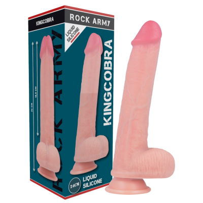 ROCKARMY - LIQUID SILICONE PREMIUM KINGCOBRA REALISTIC 24CM - D-223367 - Dona Pimenta